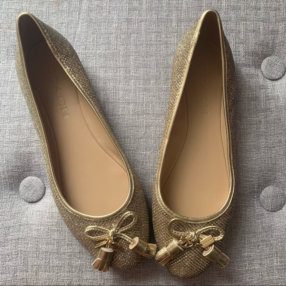 Coach sparkly flats